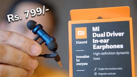 Mi Dual Driver In Ear Earphones The Wired One For Rs 799 Youtube