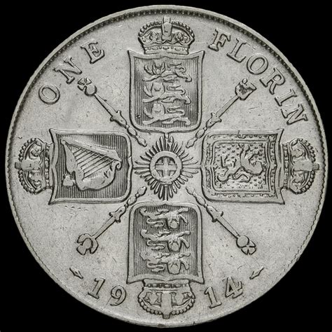 George V Silver Florin Gf