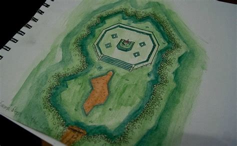 Lost Woods w/ Master Sword Drawing/Painting I made. Enjoy! : r/zelda