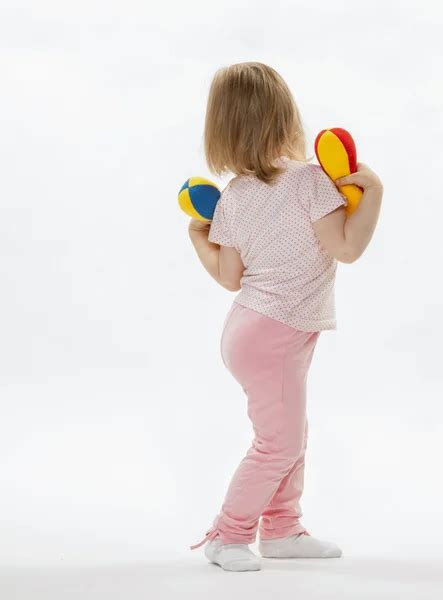 Baby Girl Doing Sport Exercises Stock Photo By ©zestmarina 64746779