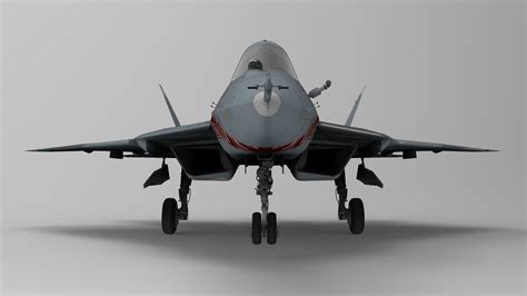 3d Model Sukhoi Su 57 Felon With Cockpit Vr Ar Low Poly Cgtrader