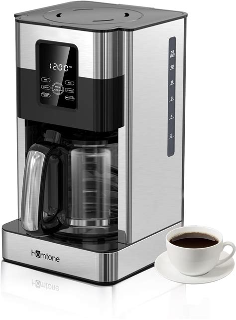 Homtone Coffee Maker 12 Cup Programmable Anti Drip Digital Coffee Machine Brew