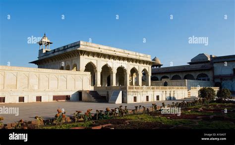 Facade Of A Fort Khas Mahal Agra Fort Agra Uttar Pradesh India