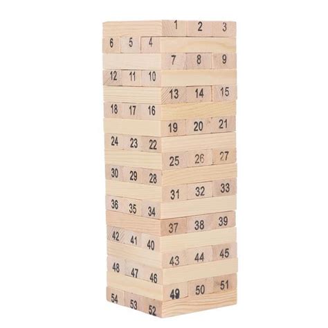 Drfeify Jeu D Empilage De Blocs De Bois Blocs De Bois Jeu D Empilage