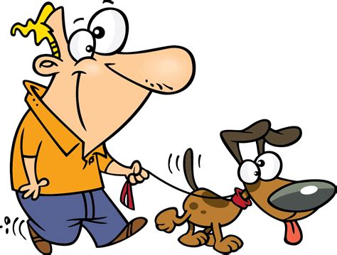 Person Walking Dog Png Walk My Dog Cartoon Free Transparent Png