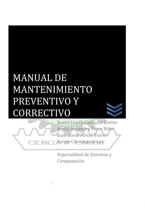 Pdf Manual De Mantenimiento Preventivo De Hardware Y Software