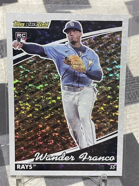 Topps Baseball Update Series Wander Franco Rookie Black Gold Topps