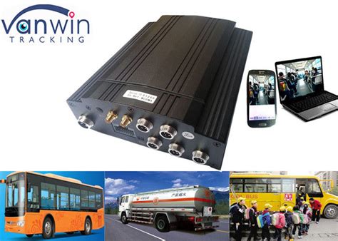 Bus GPS 3G Mobile DVR CCTV Recording HDD 4 Channel Car DVR