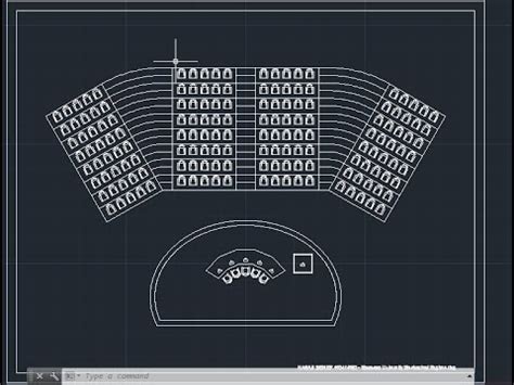 Drawing A Conference Room In Autocad Youtube