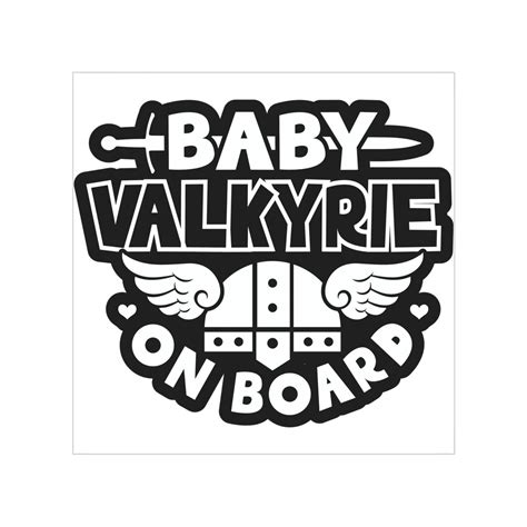 Norse Valkyrie Baby on Board Sticker - Etsy