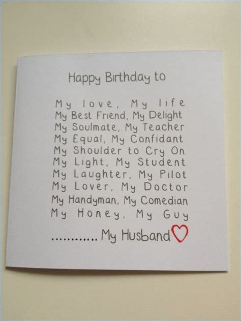 20+ Husband Birthday Card Image Design Display Style - Candacefaber