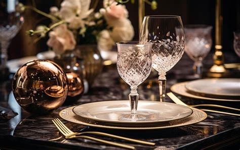 Premium Ai Image Luxury Tableware Beautiful Table Setting In Restaurant