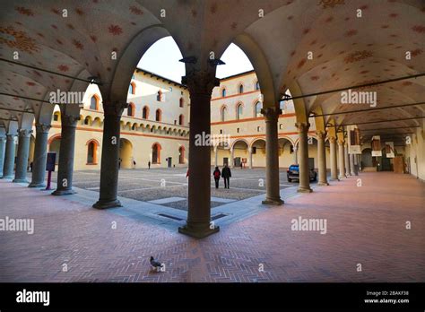 Castello Sforzesco Castle Cortile Della Rocchetta Courtyard Milan