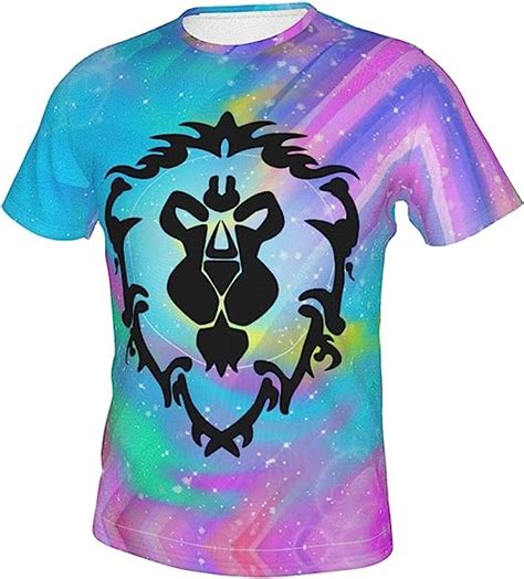 World Of Warcraft Man T Shirts 3d Graphics Print Summer Tops Black At Amazon Mens Clothing Store