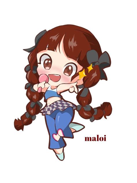 Chibi Bini Limited Edition Digital File Maloi Etsy Chibi Cellphone