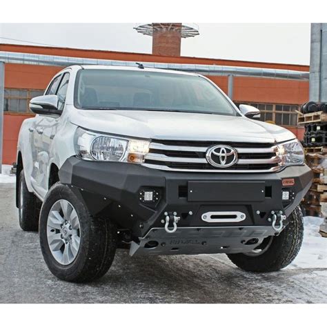 Pare Chocs Avant Aluminium Rival Pour Toyota Hilux