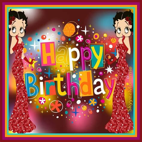 Betty Boop Happy Birthday Red Happy Birthday Betty Boop Betty Boop