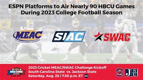 Espn Begins Season Long Coverage Of Hbcu Football With 2023 Cricket