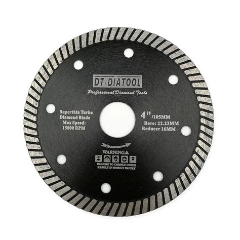 DT DIATOOL Diamond Saw Blade 4 Inch 105mm Super Thin Cutting Disc For