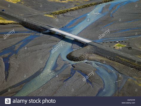 Aerial View Of Thjorsa River Stock Photos & Aerial View Of Thjorsa ...