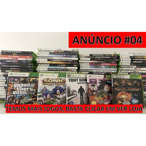 Jogos de Xbox 360 Originais Mídia Física Semi Novos Parte IV