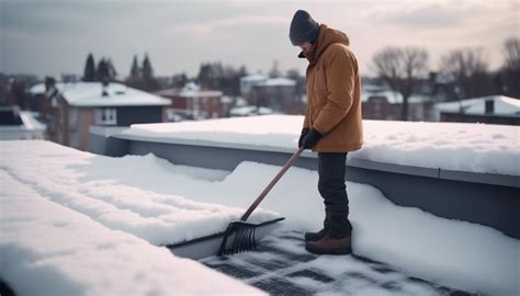 Tips For Safely Clearing Snow From Flat Roofs Universal Roofs