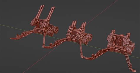 Free 3d File Sci Fi Trench Troops Aa And Missile Battery 🔋・3d Printer