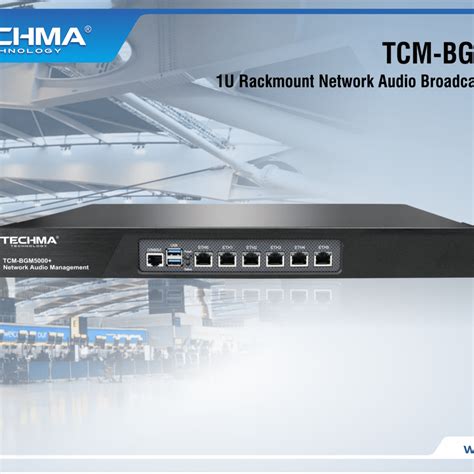 Tcm Bgm5000 Techma System Ip Speaker