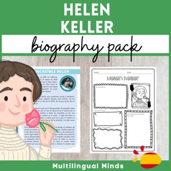 Helen Keller Women S History Month Biography Project Spanish