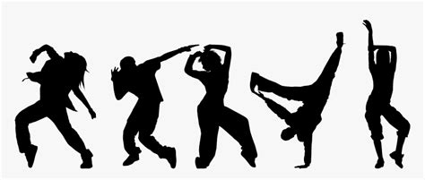 Hip Hop Dance Vector Png - Hip Hop Dancing Silhouette Png, Transparent ...