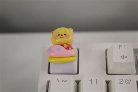 Kawaii Winnie The Pooh Keycaps Bear Keycaps Animal Keycaps Cute