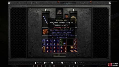 Eschuta S Temper Weapons Equipment Diablo II Resurrected Gamer