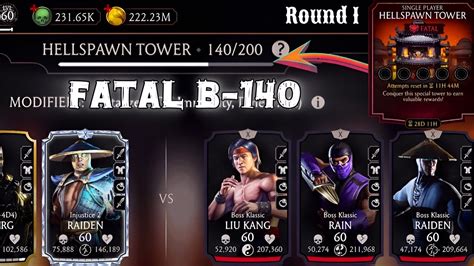 Fatal Hellspawn Tower Boss Battle Fight Reward Mortal Kombat