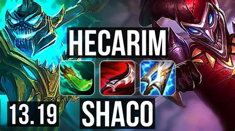 Heca Vs Shaco Jng Winrate Comeback Legendary Br