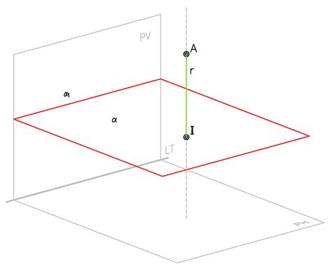 Distancia de un punto a un plano Apuntes de diédrico