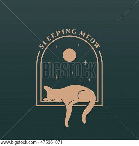 Sleeping Cat Abstract Vector & Photo (Free Trial) | Bigstock