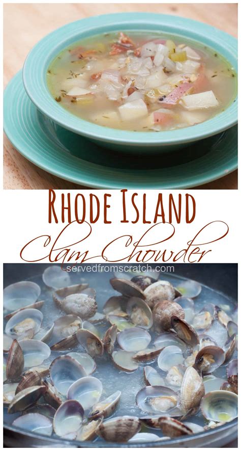 Rhode Island Clam Chowder - Served From Scratch