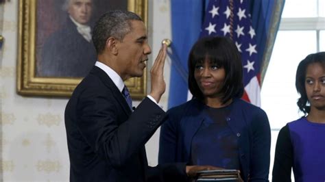 Obama Sworn In For Second Term Bbc News