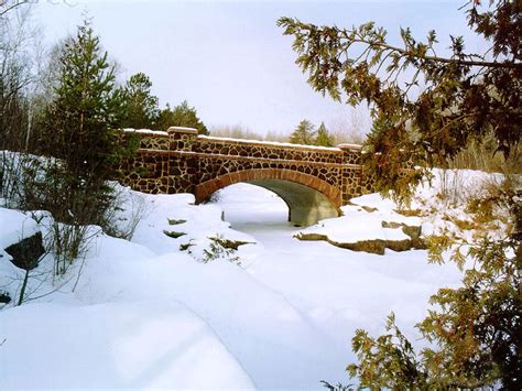 Winter Bridge Wallpaper and Backgrounds (1024 x 768) - DeskPicture.com