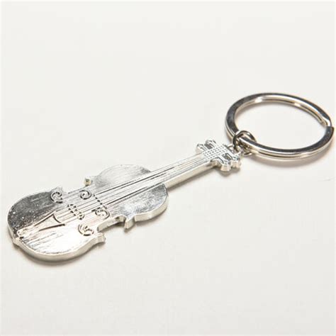 Mini Creative Violin Charm Metal Keyring Keychain Key Ring Chain Silver T Sh Ebay