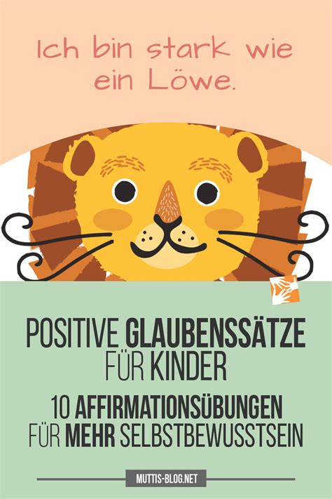 Positive Glaubenss Tze F R Kinder Affirmations Bungen F R Mehr