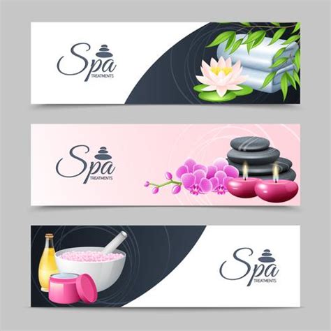 Spa Banner Set 468897 Vector Art at Vecteezy