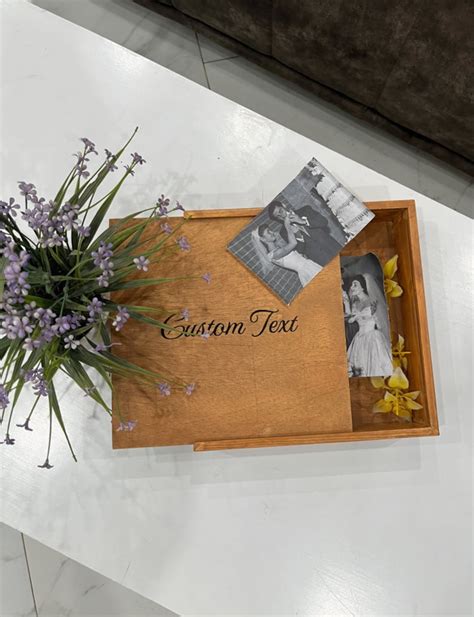 Custom Engraved Wooden Wedding Memory Box Personalized Gift Etsy