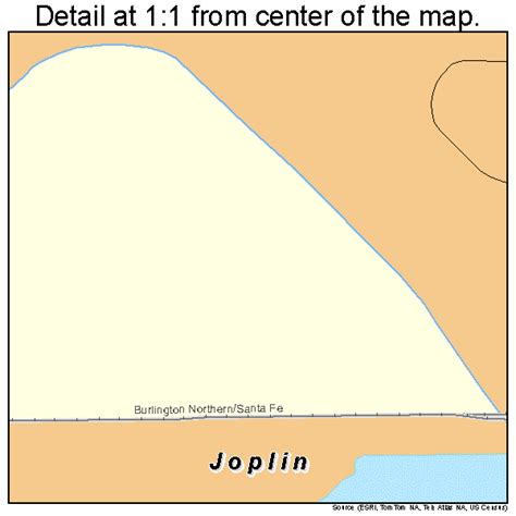 Joplin Montana Street Map 3039775