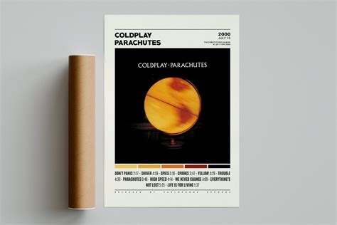 Coldplay Posters / Parachutes Poster, Album Cover Poster, Poster Print ...