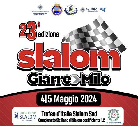 Slalom Giarre Milo Domani Al Via La Storica Corsa Clessidra