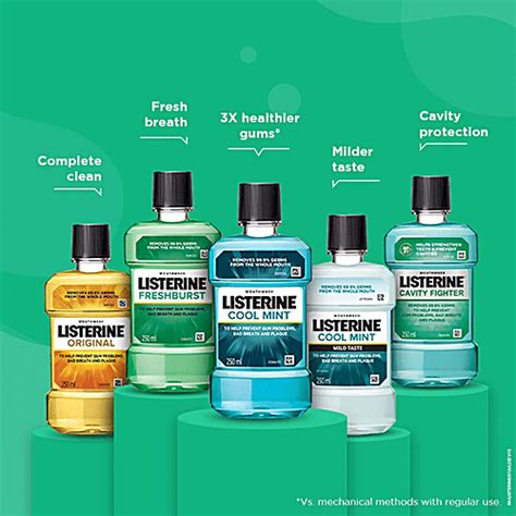 Buy Listerine Mouthwash Cavity Fighter 500 Ml Bottle Cool Mint