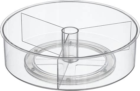 Buy Mdesign Lazy Susan Plastic Turntable Divided Spinner For Kitchen