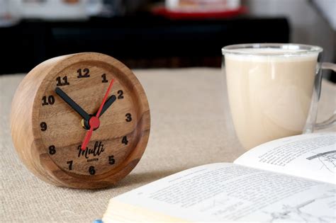 Desk Clock Wood Clock Wood Desk Clock Wood Table Clock - Etsy