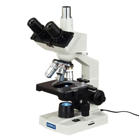 OMAX M83E Series LED Lab Trinocular Compound Microscope 40X-2500X Magn – Omax